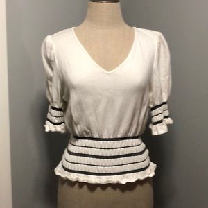 St. John Sport by Marie Gray Ruched SS Top